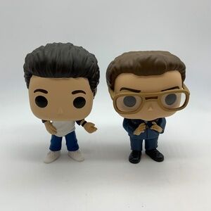 Funko Pop Jerry Seinfeld and Newman Figurines Set of Two No Boxes